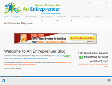 Tablet Screenshot of an-entrepreneur.com